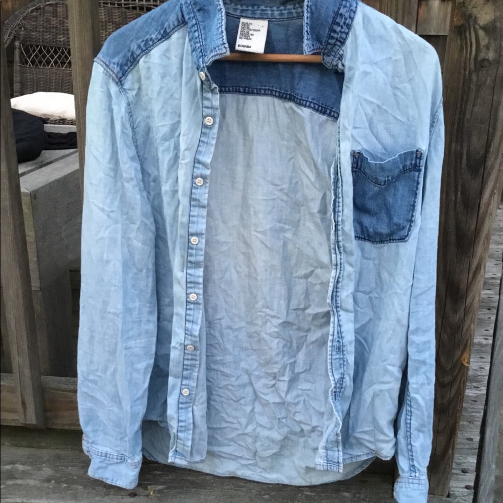 Boyfriend denim shirt